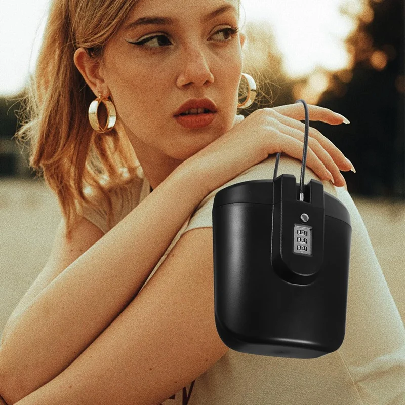 Tragbare Safe Lock Box Reise Safe Mini Strand Sicherheit Lock Box Mit Kombination Schloss Wasserdichte Key Lock Box Strand Safe
