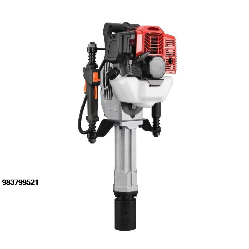 Good Price 1900W pile driver gasoline power small railway emergency building orchard wooden pile triangular steel electri