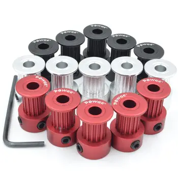 Rozvodová kladka POWGE GT 16 zubů 2GT 2MGT, průměr otvoru 5 mm, pro GT2, otevřený synchronní řemen, šířka 6 mm/10 mm, malá vůle, GT2 16 zubů 16T 6 nejlepší prodej holicí strojek fk 605 - №4