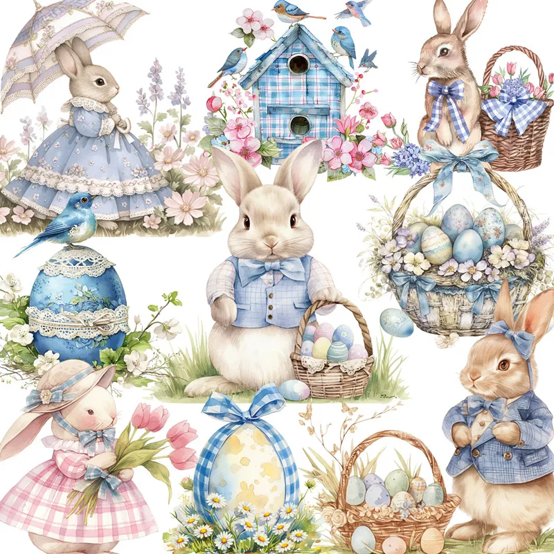 

20Pcs/Pack Rural Rabbit Sticker DIY Craft Scrapbooking Album Junk Journal Decorative Stickers