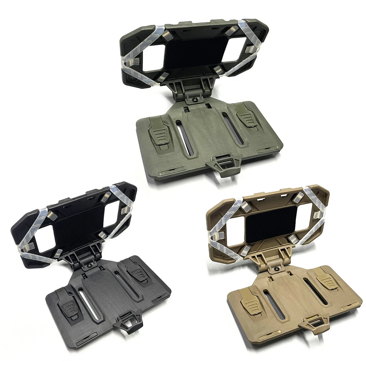 NEW Upgraded Tactical MOLLE Folding Navigation Board Airsoft Map Case Admin Panel Mobile Phone Holder for Size 4.7-6.7in