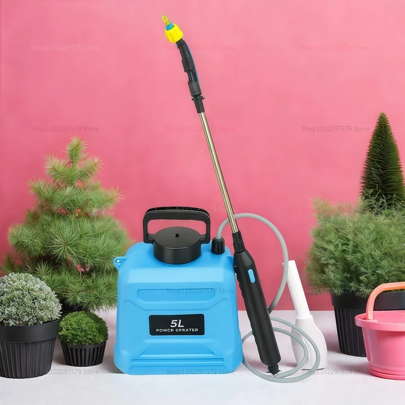 بخاخ حقيبة الظهر الزراعية سعة 5 لتر، رذاذ المبيدات الكهربائية ذات الضغط العالي للمزارع والحديقة #2