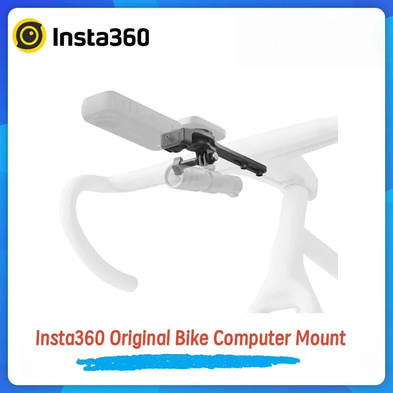 Original Insta360 Bike Mount for X5/X4/X3/GO 3/GO 3S/ACE Pro 2 | Handlebar Computer Holder | Garmin/Wahoo/Giant Compatible