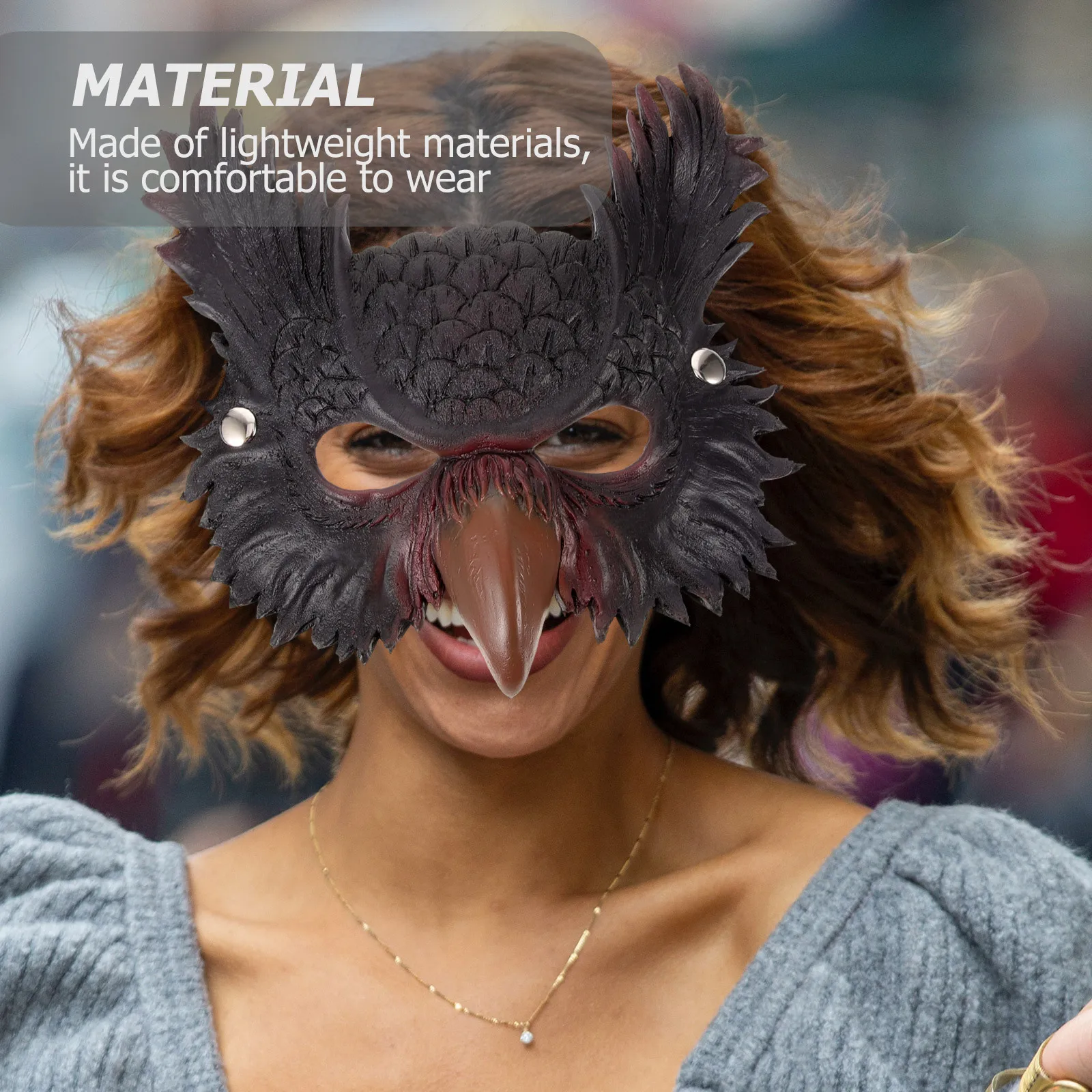 

1Set Owl Mask Wing Set Unique Cosplay Costume Lightweight Comfortable Party Supplies Halloween Dress Up Fancy Owl Costume