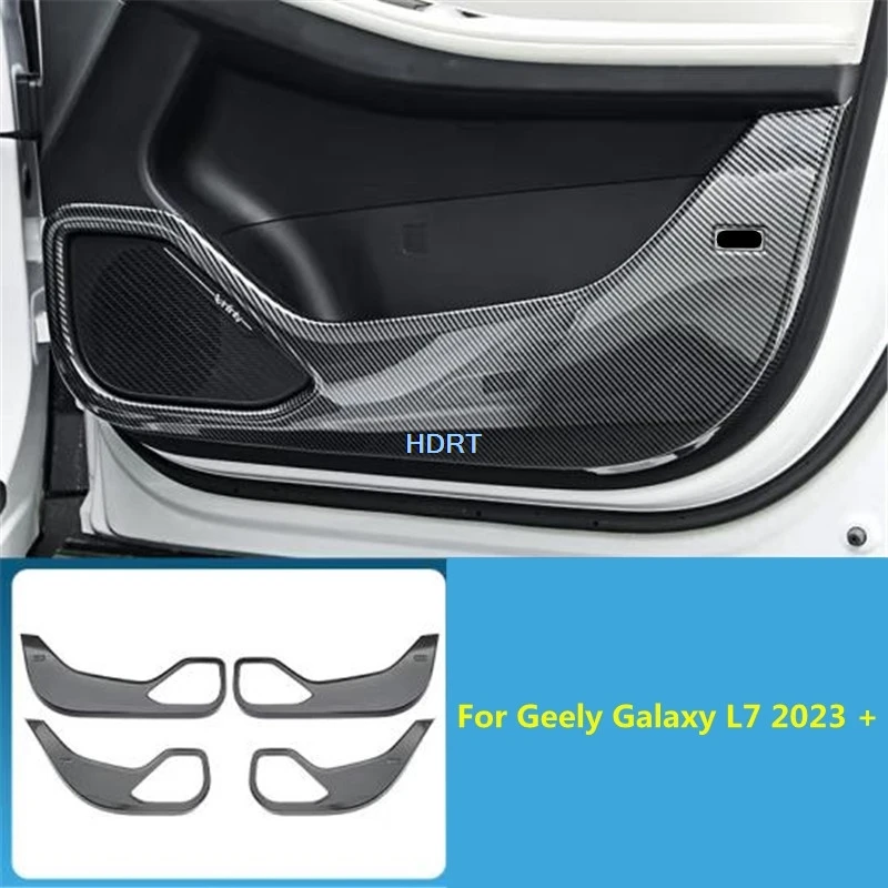 Car Styling Door Anti Plate Trim Gate Kick Guard Pad Sticker Interior Accessories Decoration Cover For Geely Galaxy L7 2023 +