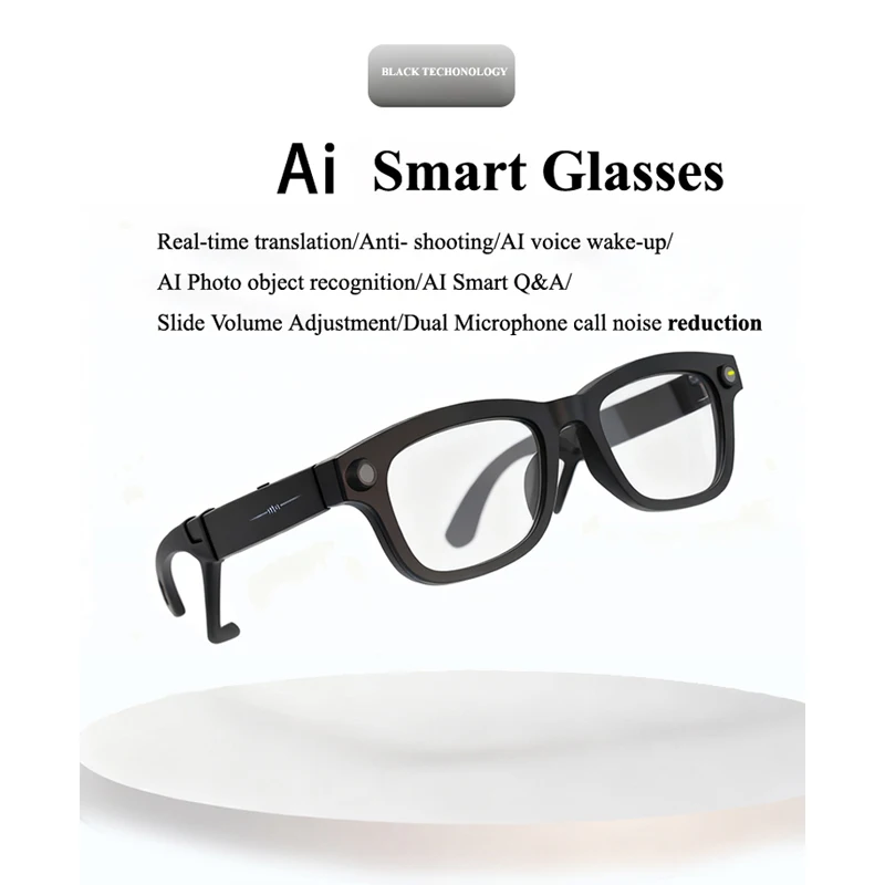 

MD02 Sports Glasses Camera HD 1080P AI Smart Glasses 32MP Photo Bluetooth Real-time translation Multifunctional