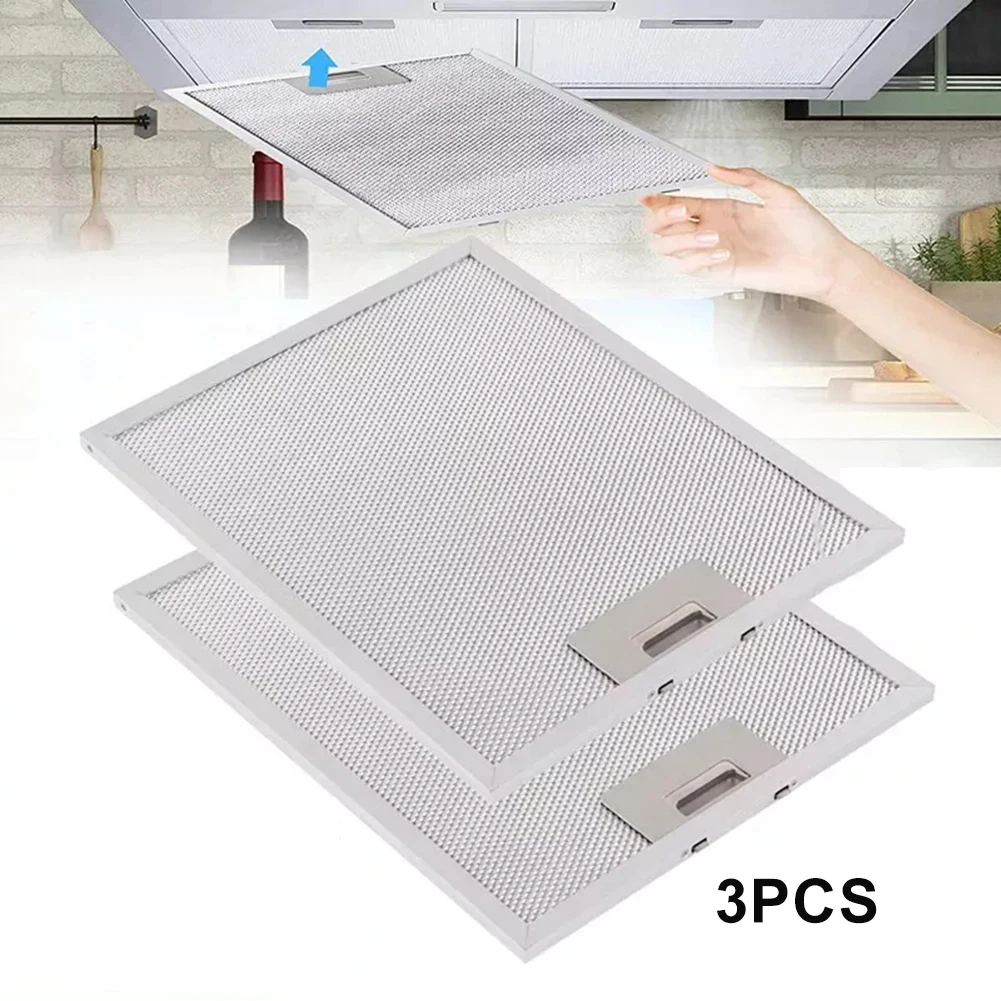 

Extractor Hood Filters Metal Grease Filters Home Cooking Silver Filter Optimal Performance Improved Filtration