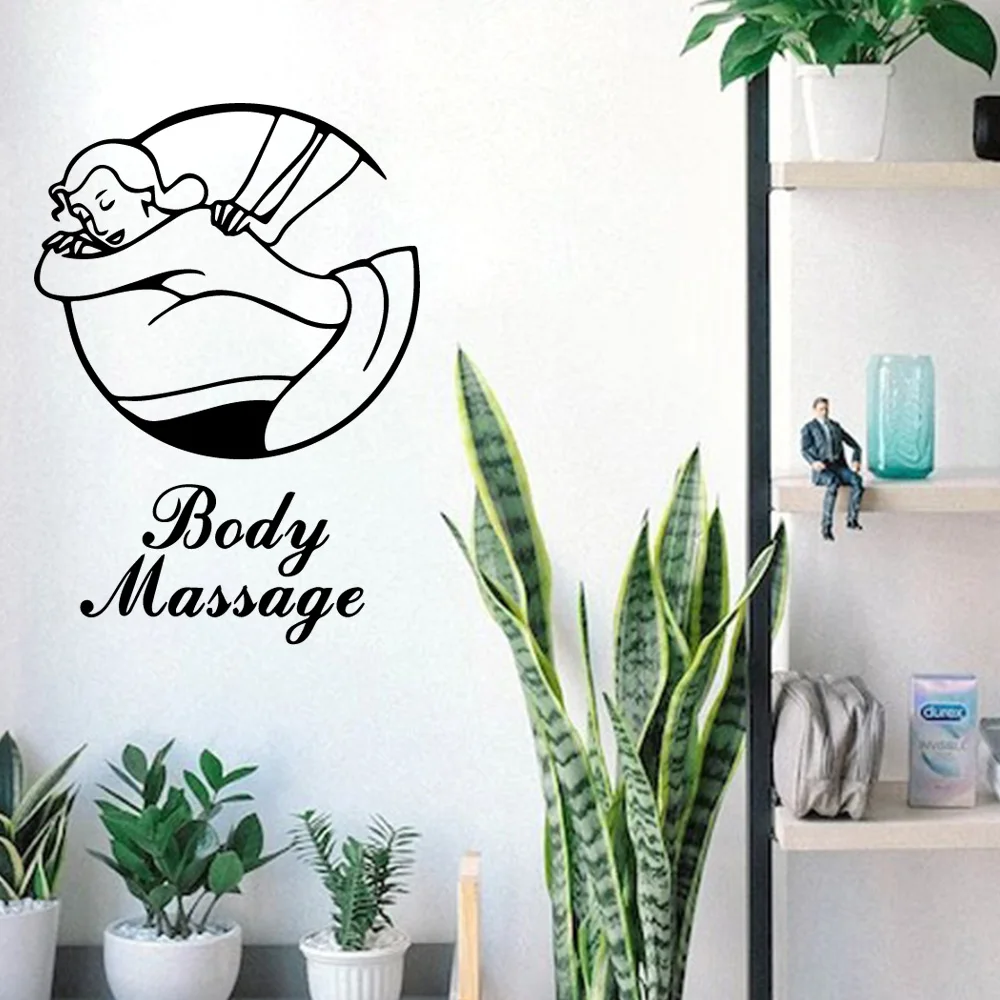 1PC Cartoon Massage Pvc Wall Decals Home Decor For Door Decor Mural