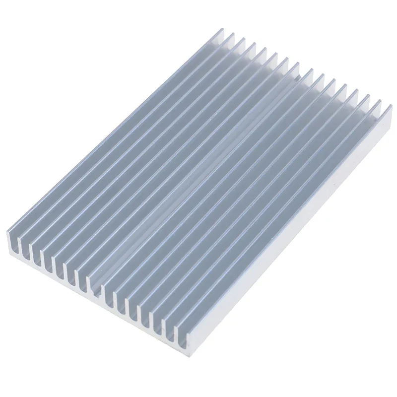 DIY Kühler Aluminium Kühlkörper Grille Form Kühler Kühlkörper Chip Für IC LED Power Transistor 100*60*10mm