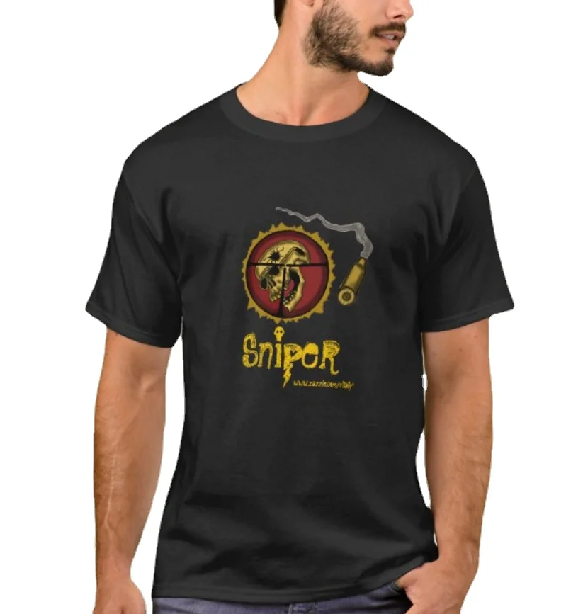 

Sniper Cool Military Design T-Shirt. Summer Cotton Short Sleeve O-Neck Mens T Shirt New S-3XL