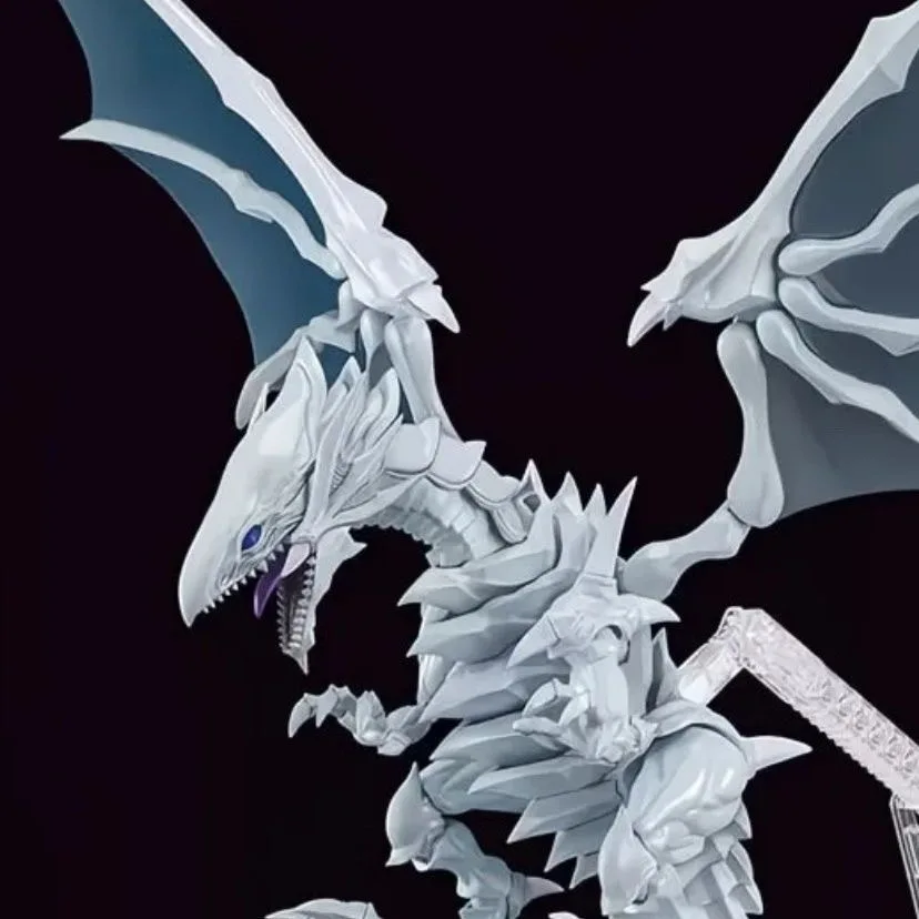 New Arrival Assembling Model Toy - Crazy Dragon Blue Eye White Dragon with Transparent Stand Collectible Anime Figurine
