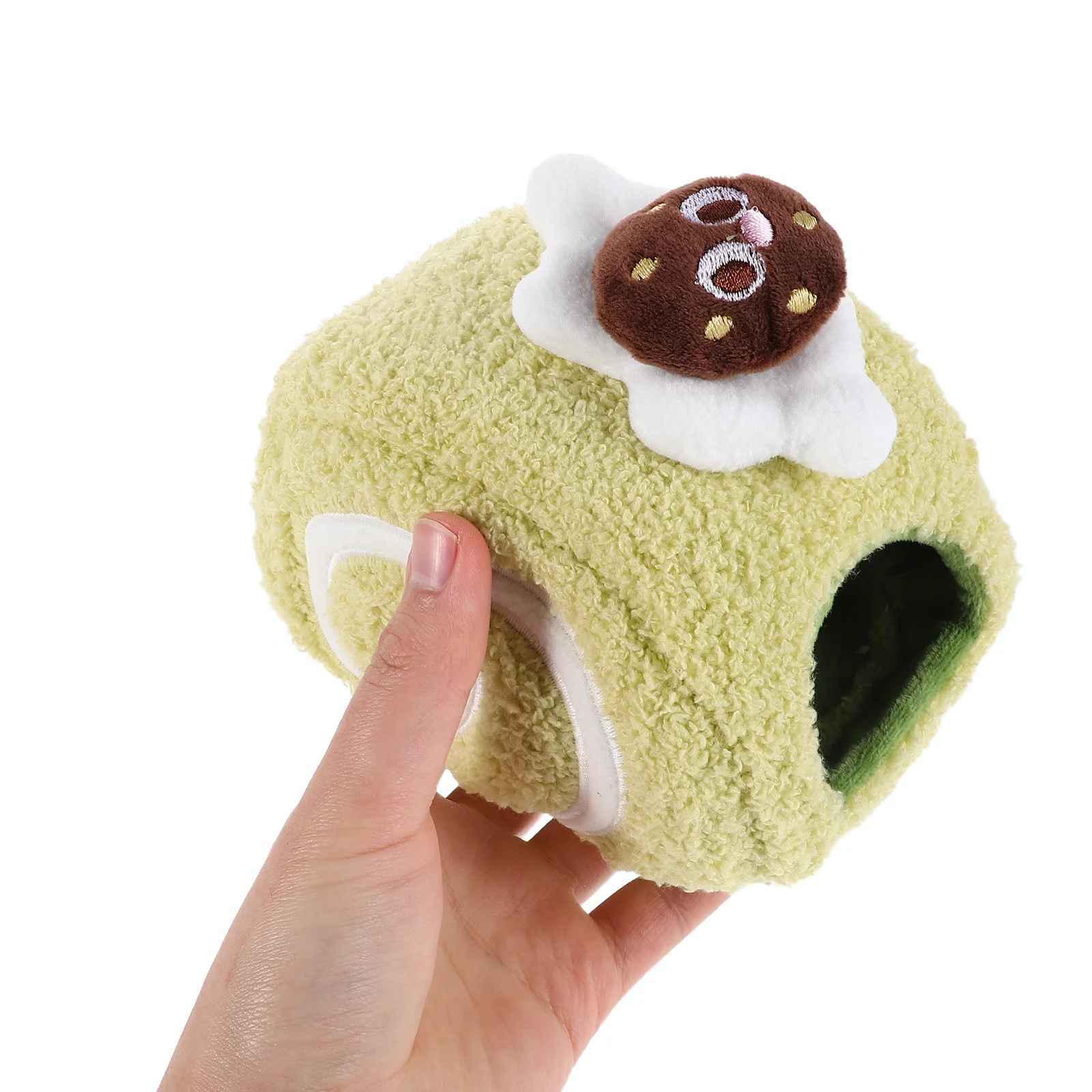 

Hamster Den Tent House Swiss Roll Bed Nest Cotton Hideout Winter Small Animal Mat