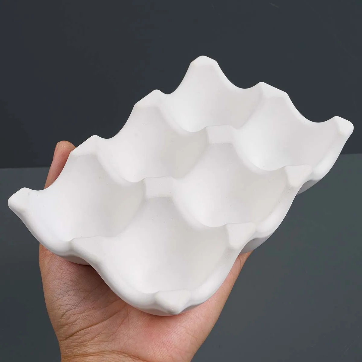 6-Compartment Egg Holder Silicone Mold DIY Jewelry Staorage Box Casting Molds Plaster Resin Craft Making Home Decor Supplies - view 4