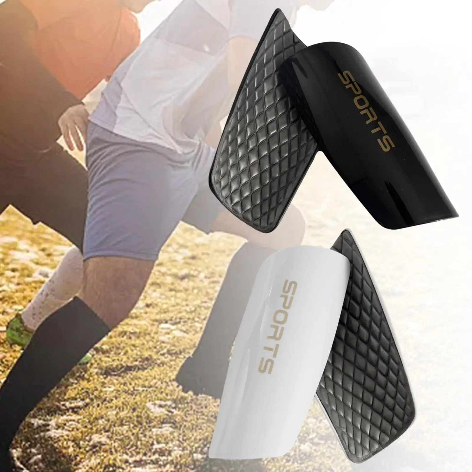 

2 футбольных щитка для голени, легкие, удобные, компактные, амортизирующие футбольные щитки