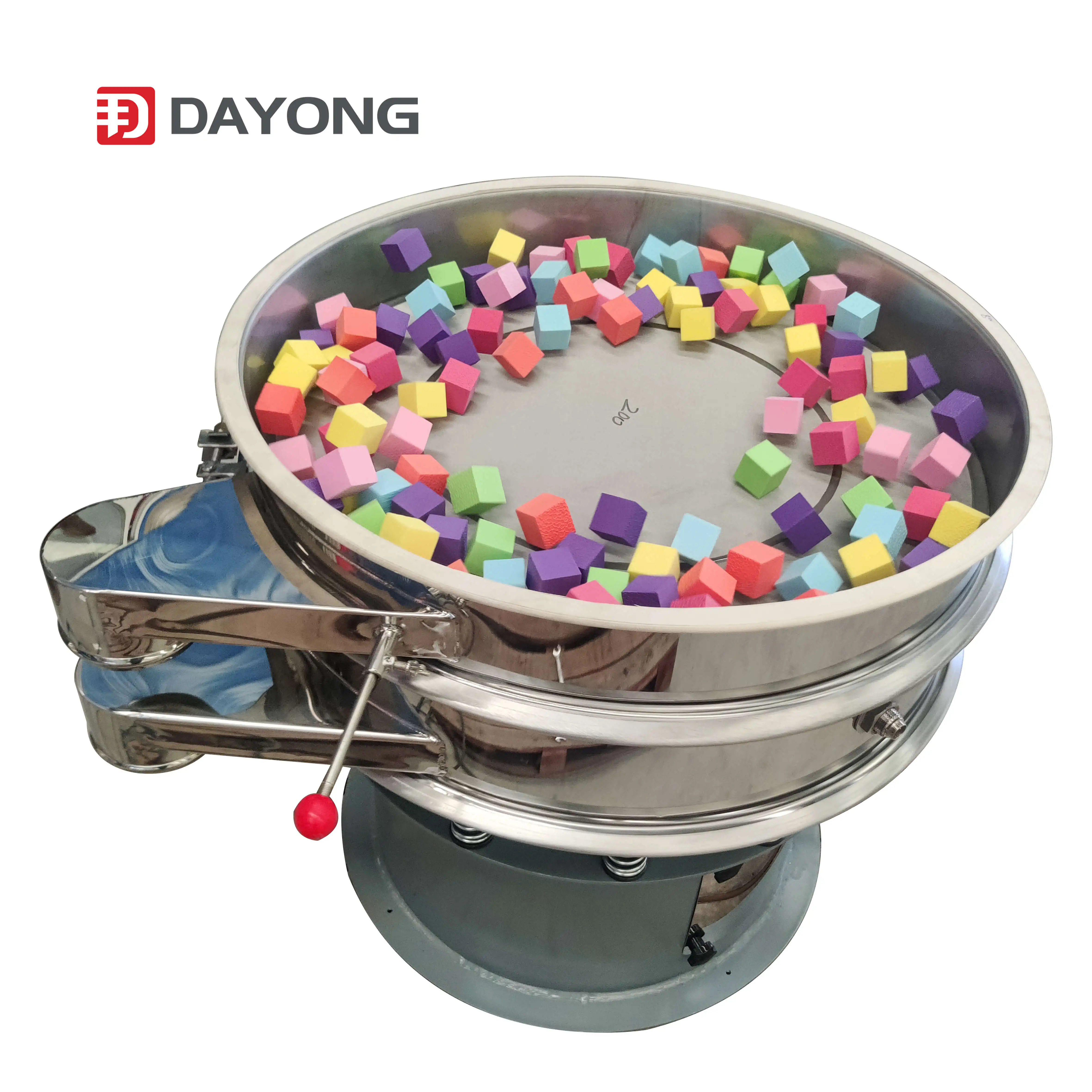 Electric Rotary Vibrating Sieve Machine For Ore Application With Motor Core High Quality Sieving Equipment