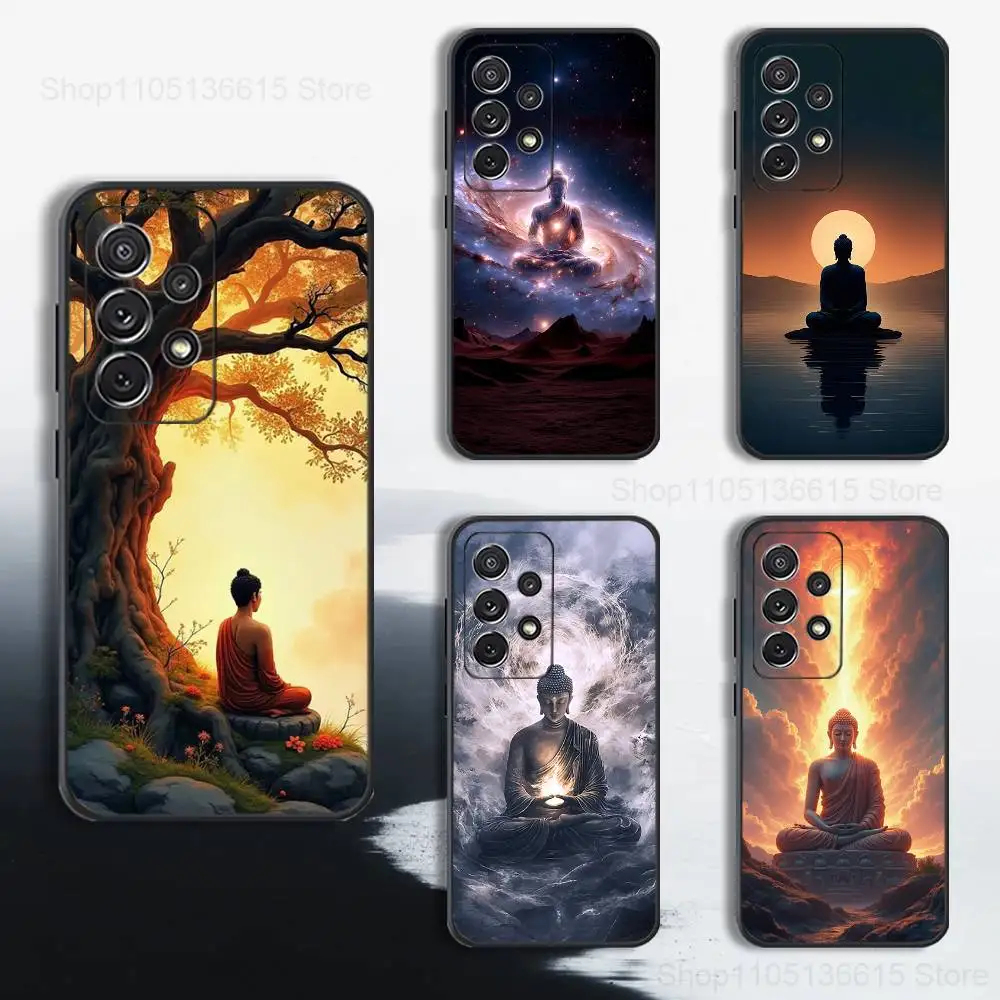 

Belief Pattern Buddha Art Phone Case For Samsung S25,S24,S23,S22,S21,S20,S10,S9,Ultra,Plus,Lite,FE,Soft Silicone Black Cover