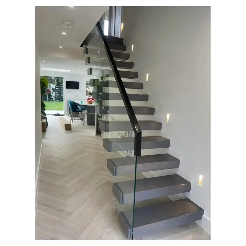 custom.Prima Modern Wooden Stairs Residential Living Room Decor Elegant and Stylish