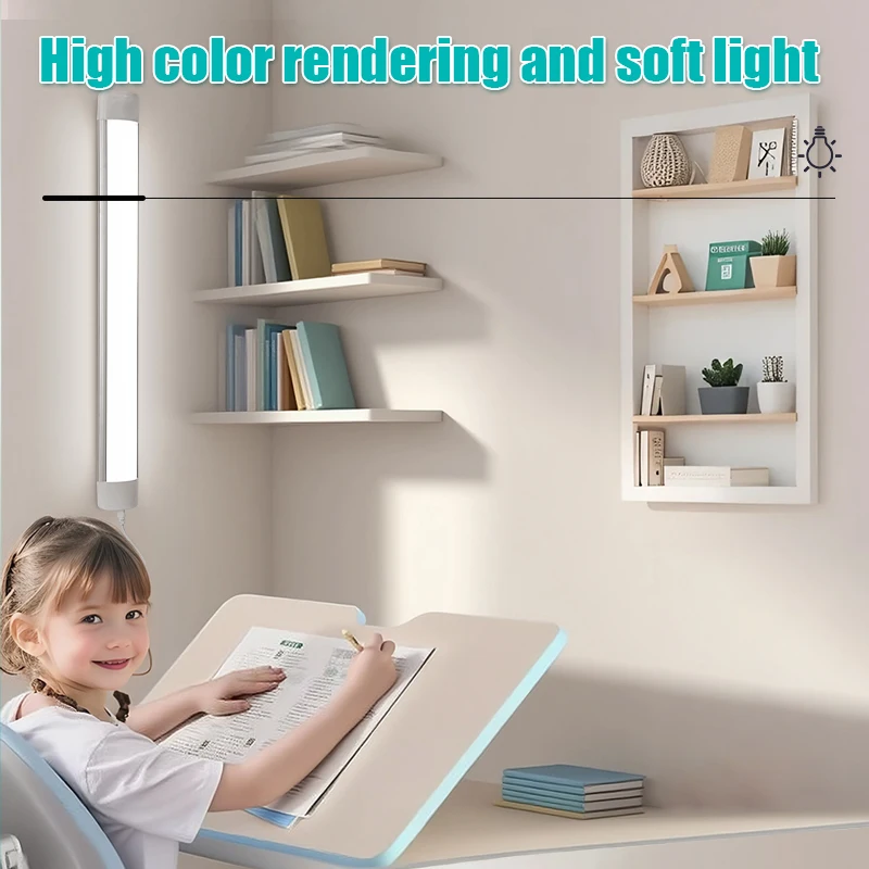 LED Light Tube Direct Plug-in Light Tube 110V 220V LED Lamp Tube Desk Work Study Shop Garage Warehouse Kitchen Cabinet Lighting