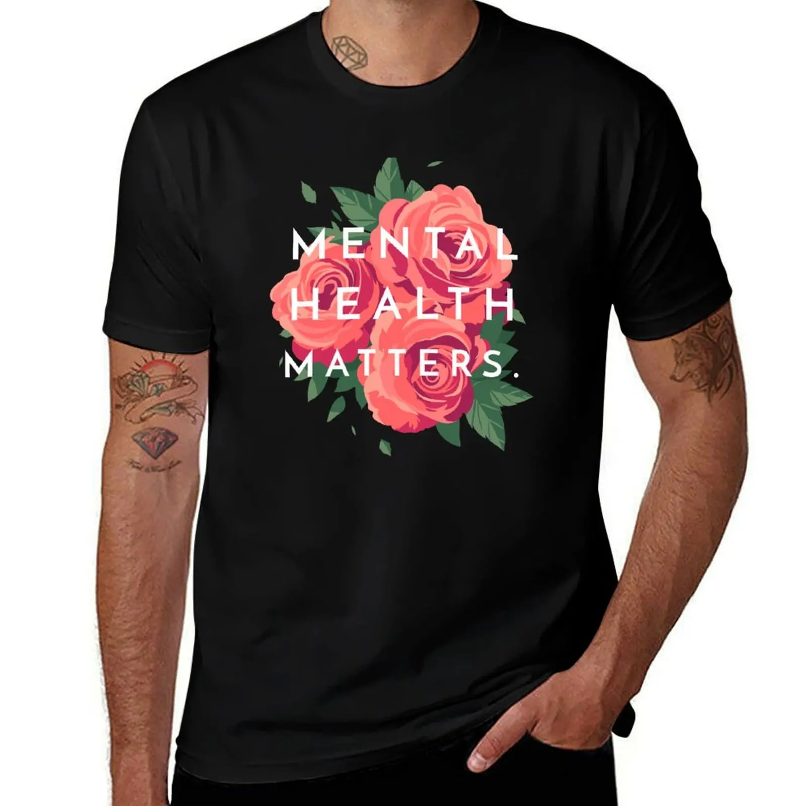 Mental Health Matters Mental Health Awareness T-Shirt Functional Casual Short Sleeve Tee T-Shirt