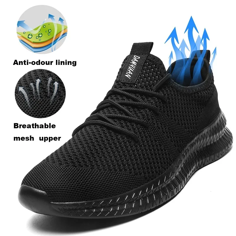 Men Running Shoes Lace up Men Sport Shoes Lightweight Comfortable Breathable Walking Sneakers Tenis Masculino Zapatillas Hombre