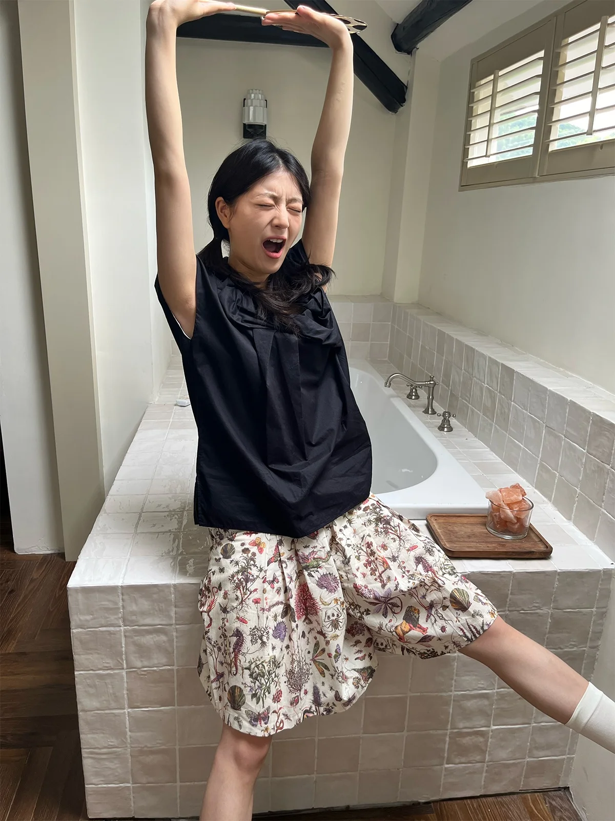 

Женская летняя футболка Ele Never out of Sle из 100% хлопка ручной работы, винтажная, универсальная, с узлами, прямого кроя, Cleanfit