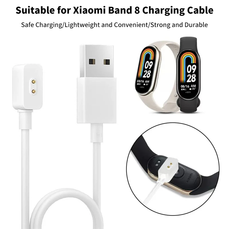 For Xiaomi Band 8 /8 Pro /8 Active Charging Data Charger Smartband USB Cable Magnetic Charger Smart Watch Charger Power Adapter