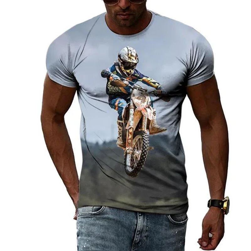 

Motorcycle Sports Summer Harajuku Design Fashion Men T shirt Hot Summer 3D All Over Printed Tee Tops shirts Unisex T shirt