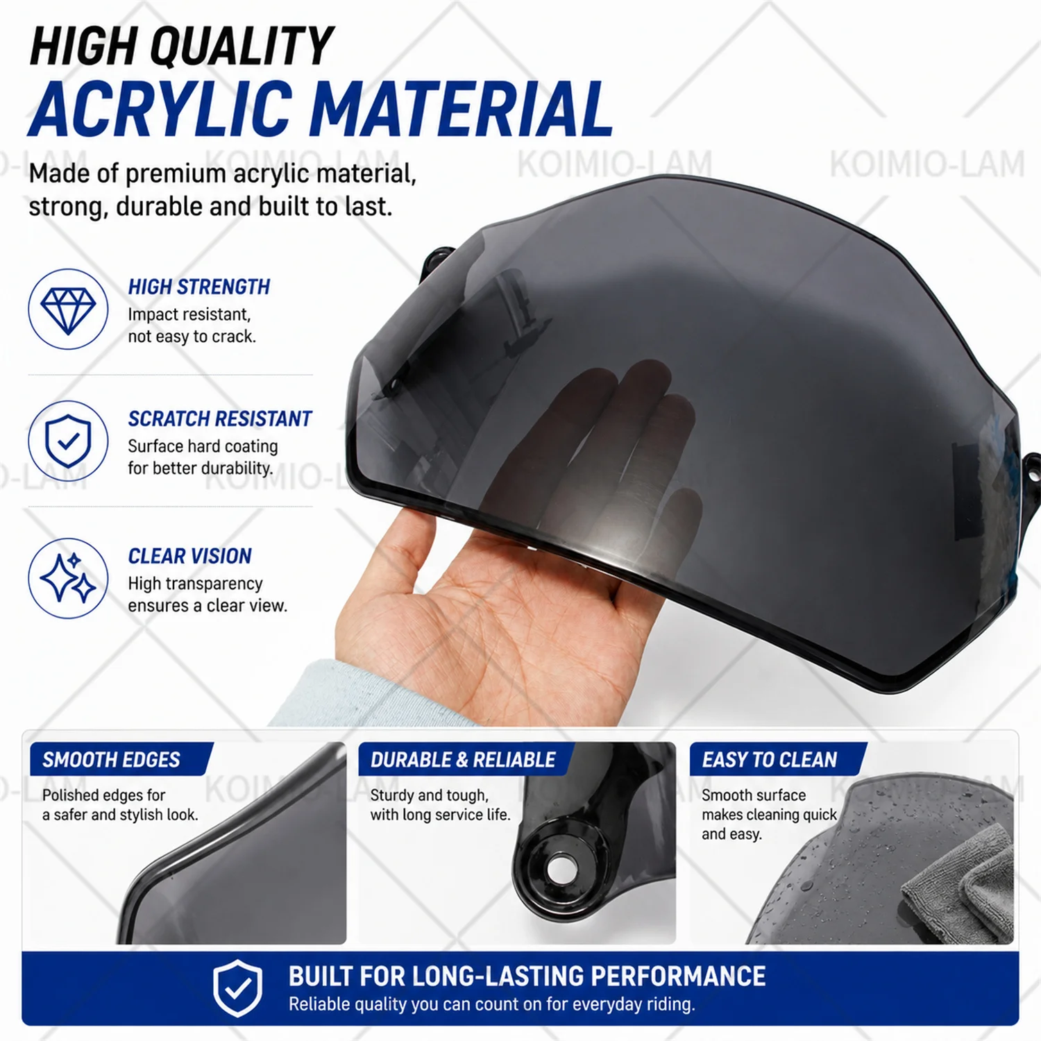 Fit for Honda SH125 2009 - 2012 SH150 Motorcycle Windshield Windscreen Screen SH12i SH150i 2010 2011
