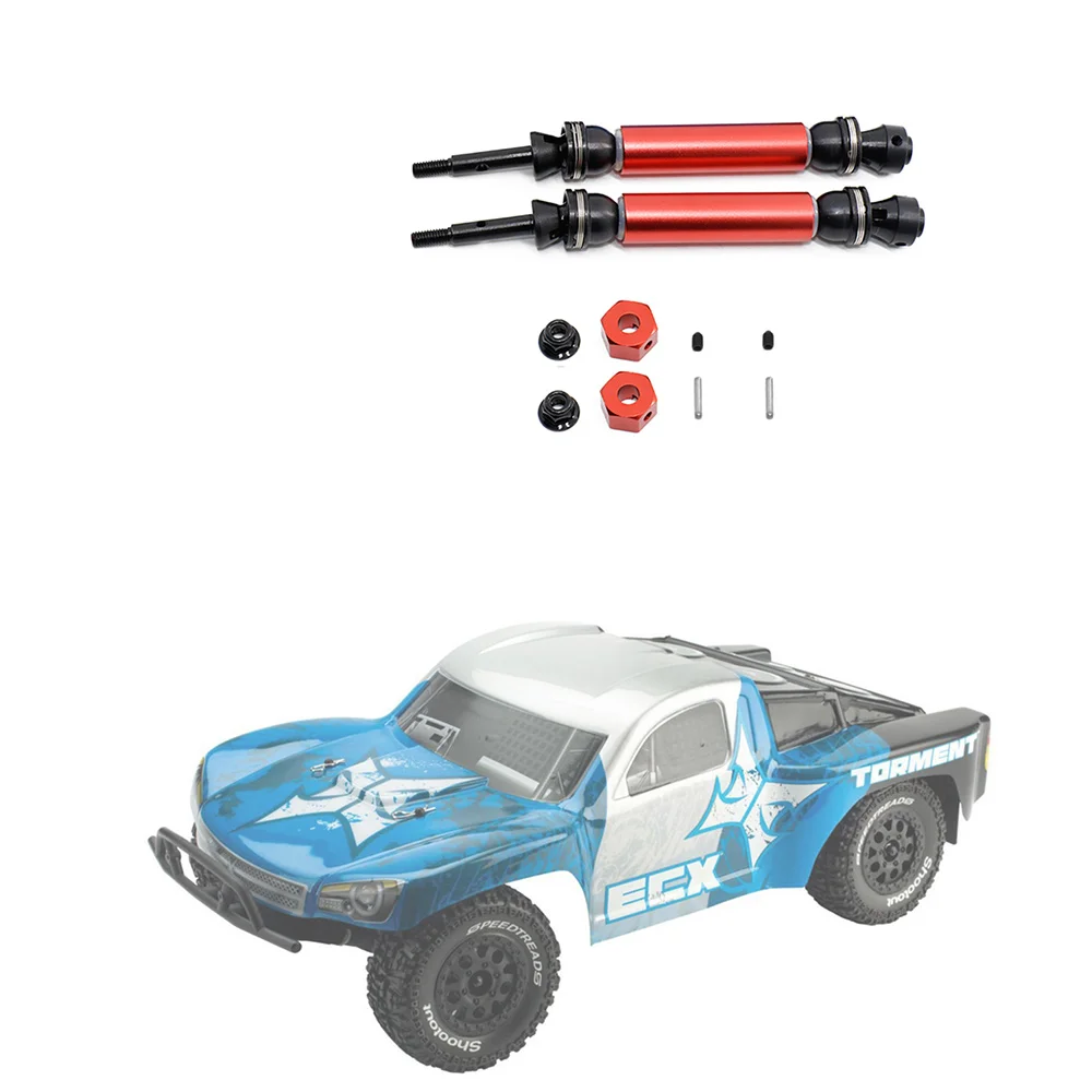 2 Stück hintere Antriebswelle cvd für 1/10 ecx 2wd Serie Ruckus Qual Axt Brutus Schaltung Amp RC Auto Upgrade Teile, 1