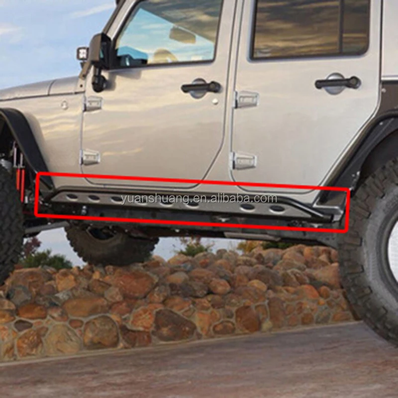 Steel 4 Doors Side Step Running Board Nerf Bar for Jeep Wrangler JK 2007+ Auto 4x4 Accessories