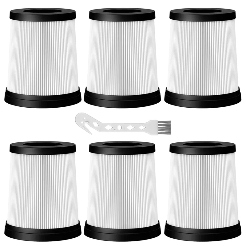 6 pacotes de filtro hepa compatível com fabulous fsv001, fsv101, girnoor g160 e g165 afoddon a300 aspiradores de pó sem fio vendas