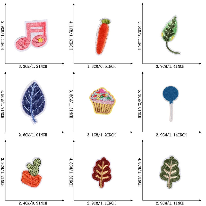 18 Stück süße Eisen-Patches für Kleidung, Kinder, aufgenäht, große Aufkleber-Packung, kleine bestickte Jacken, DIY-Stoffe, Outdoor-Lot, Hut, Mochila – Detail 2