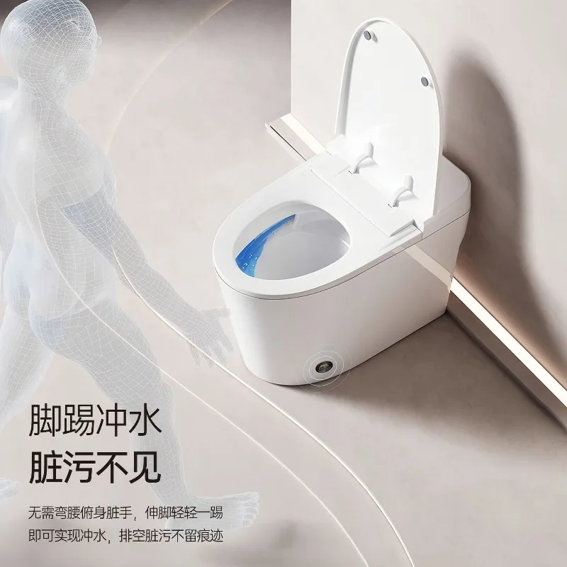 Customized Plug-in-free No Water Pressure Limit Unicorn Initialized Kick Flush Bathroom Electric Toilet