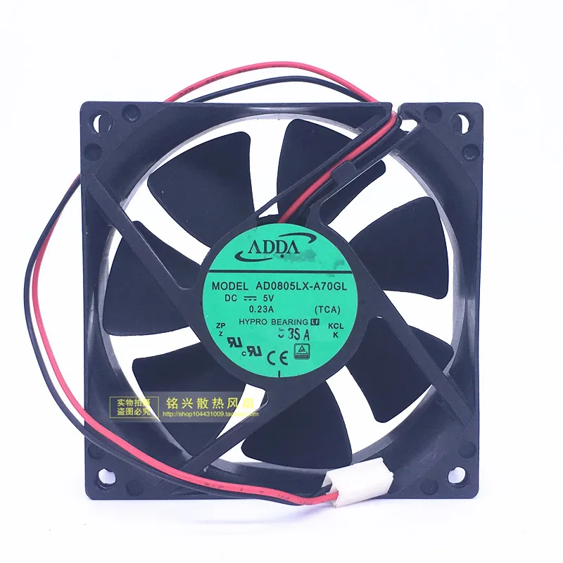 

Ltsf For ADDA AD0805LX-A70GL DC 5V 0.23A 80x80x25mm 2-Wire Server Cooling Fan8cm