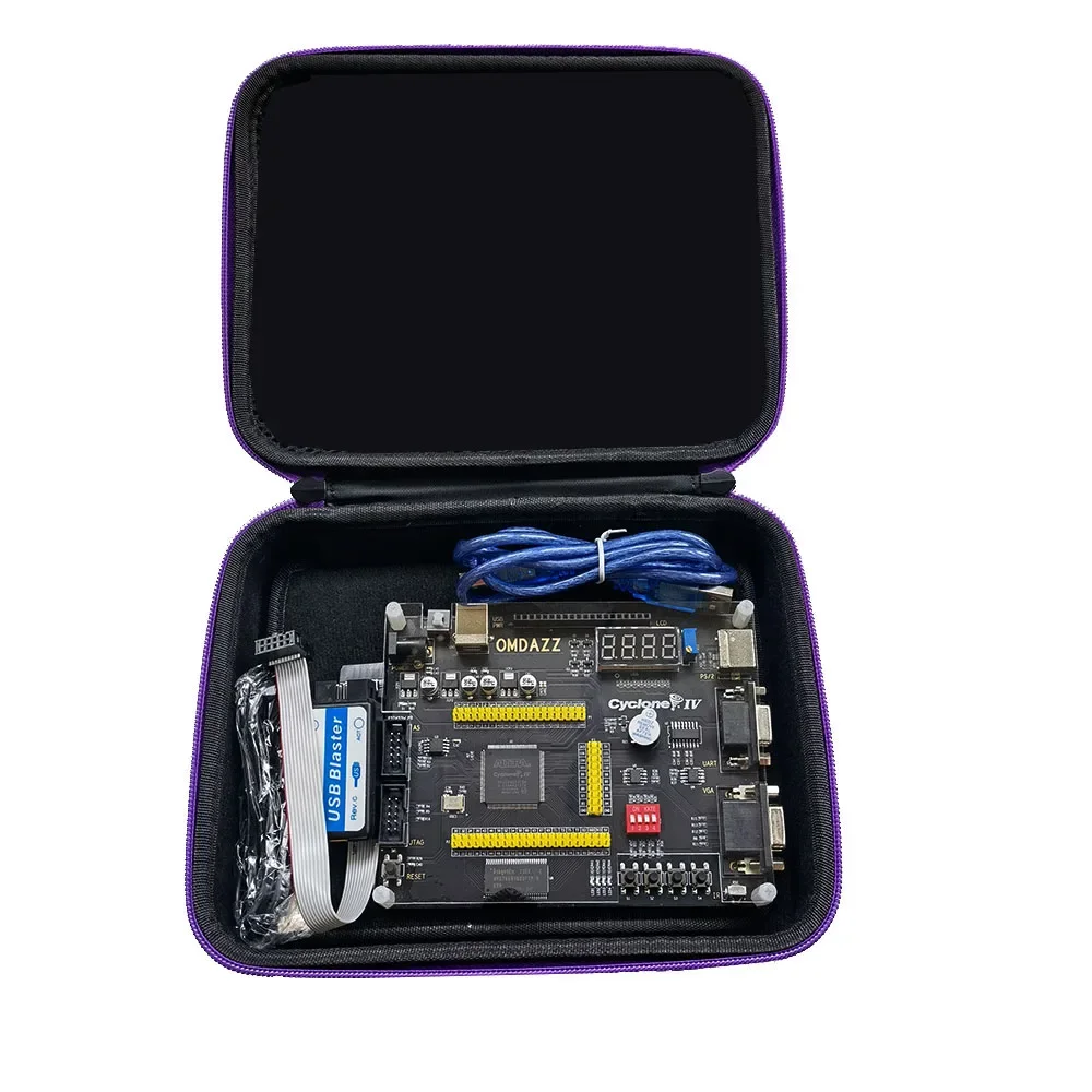 VoltSEducational DIY Kit Electronic CycloneIV EP4CE6 EP4CE10 FPGA Development PCB Board + USB Blaster Programmer + Black Box