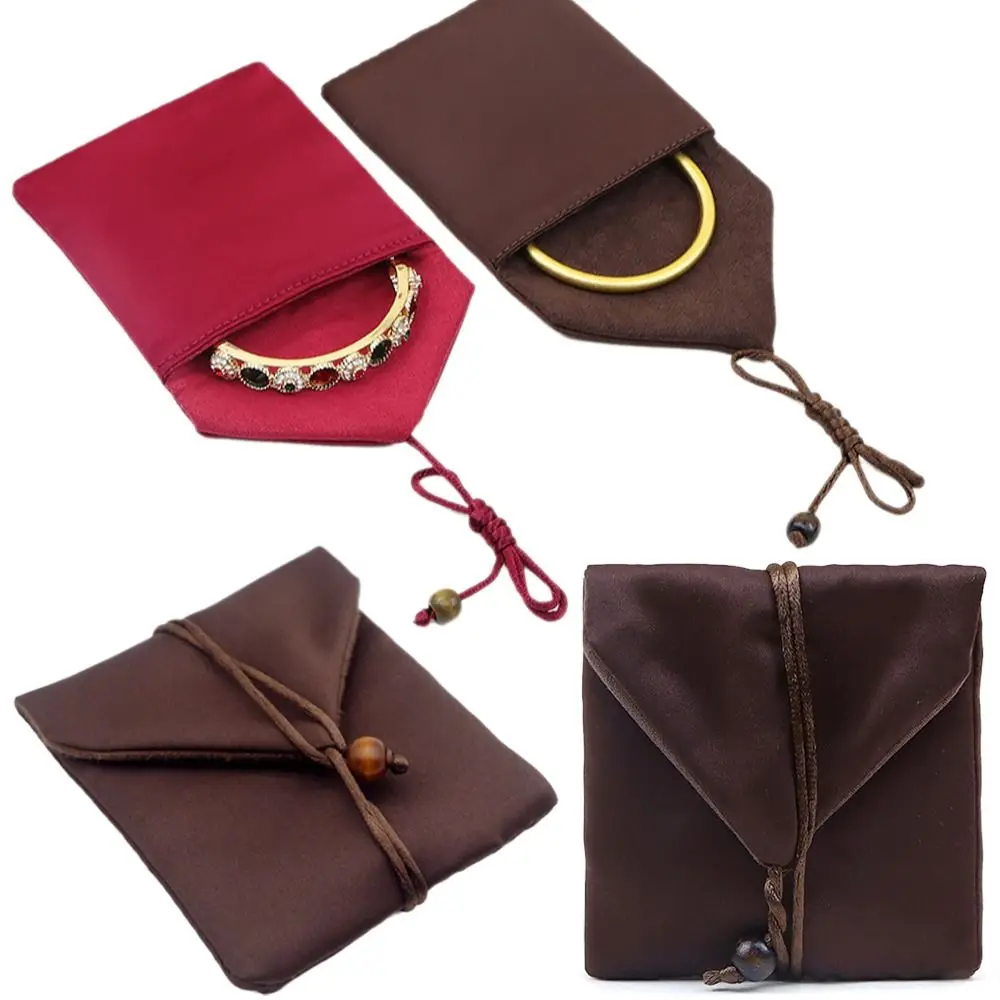 1/5PCS Envelope Flip Style Jewelry Storage Pouch Anti Scratch Anti Tarnish Velvet Jewelry Bag Vintage Classic Appearance