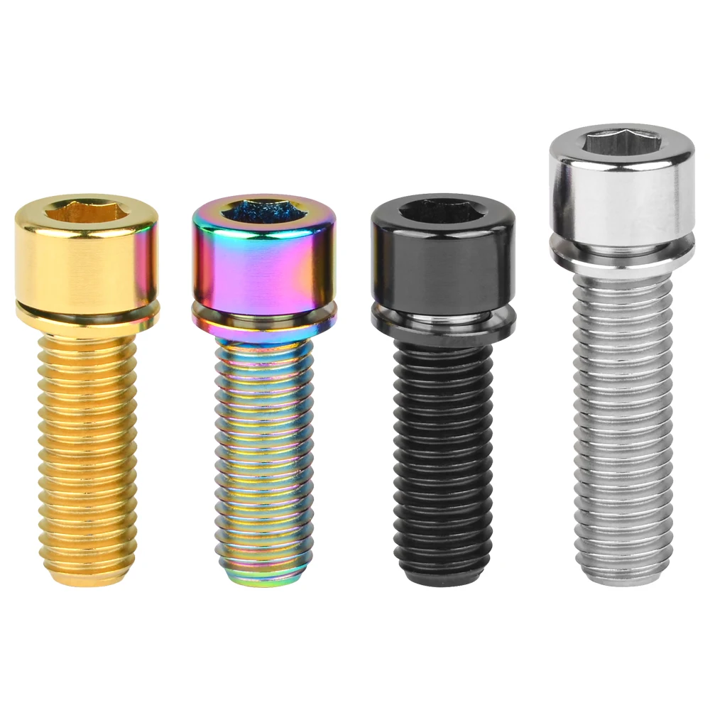 AliExpress Wanyifa M7 x 20mm M7 x 25mm Titanium Bolts with Washer for Bicycle Stem
