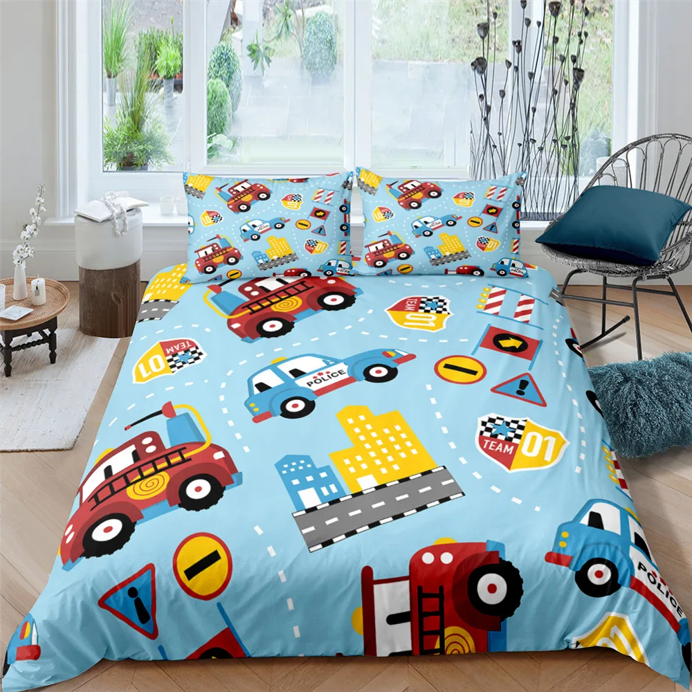 

Space Bedding Set Child King Queen Twin Galaxy Quilt Cover Cartoon Duvet Cover For Kids Blue 2/3 Pcs Comforter Cover