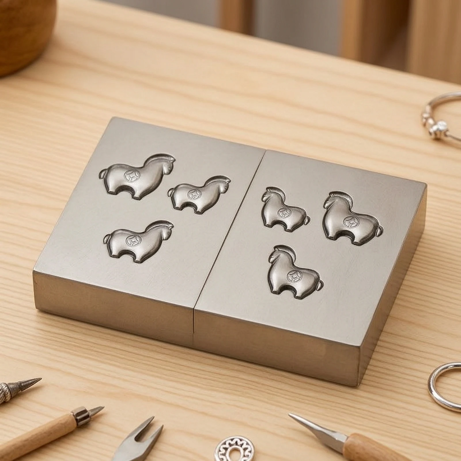 Metal Forming Die Precision Horse Mold Steel Die Mold Long-Lasting Craft Dies Detailed for Jewelers, Jewelry Making