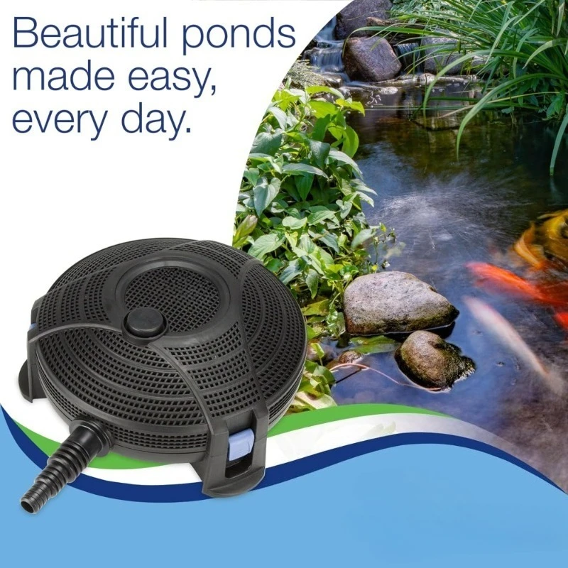 

Biological Mechanical Submersible Pond Filter with 3 4 Inch Threaded Fitting Black