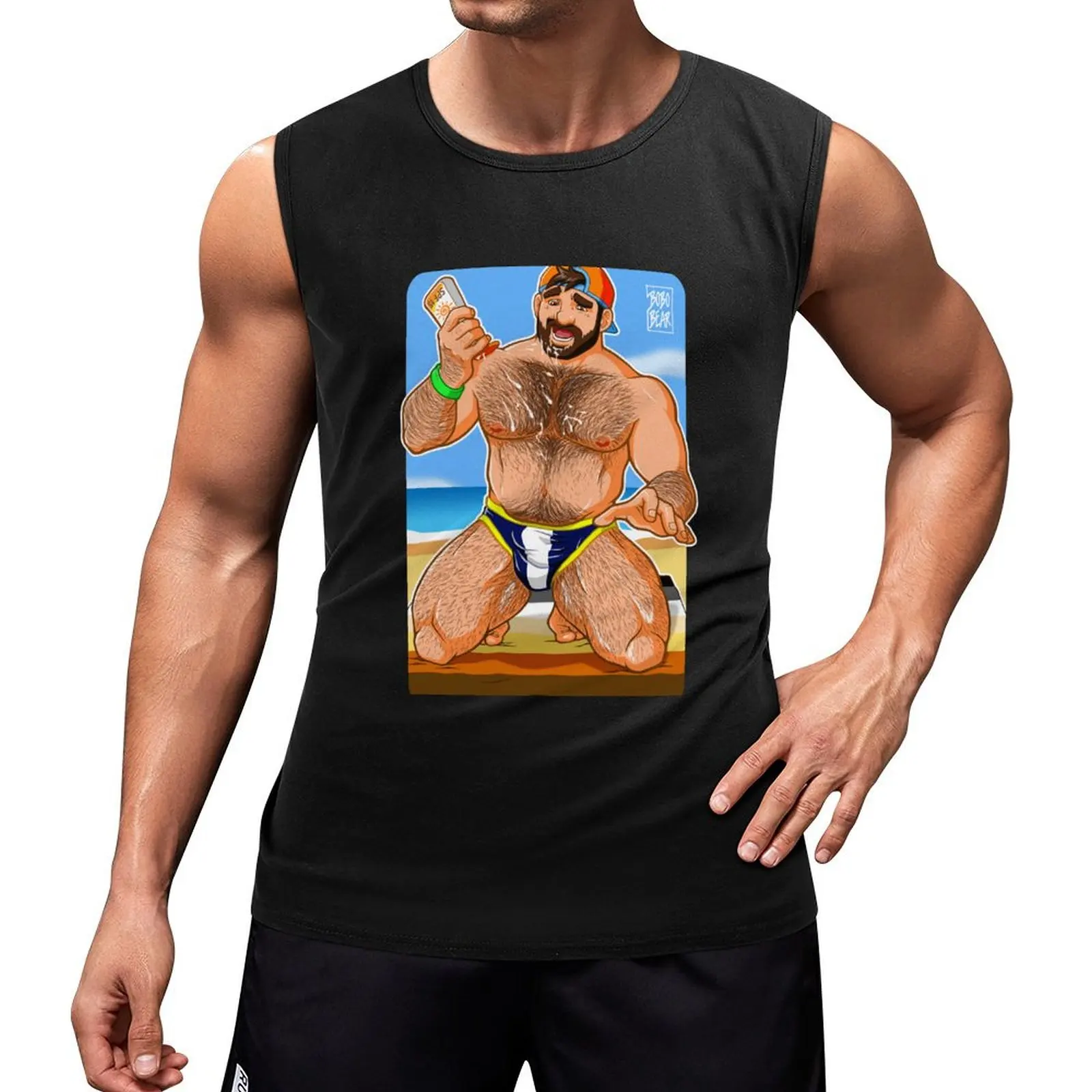 

ADAM LIKES SUN LOTION Tank Top gym men Man clothes for gym gym wear men