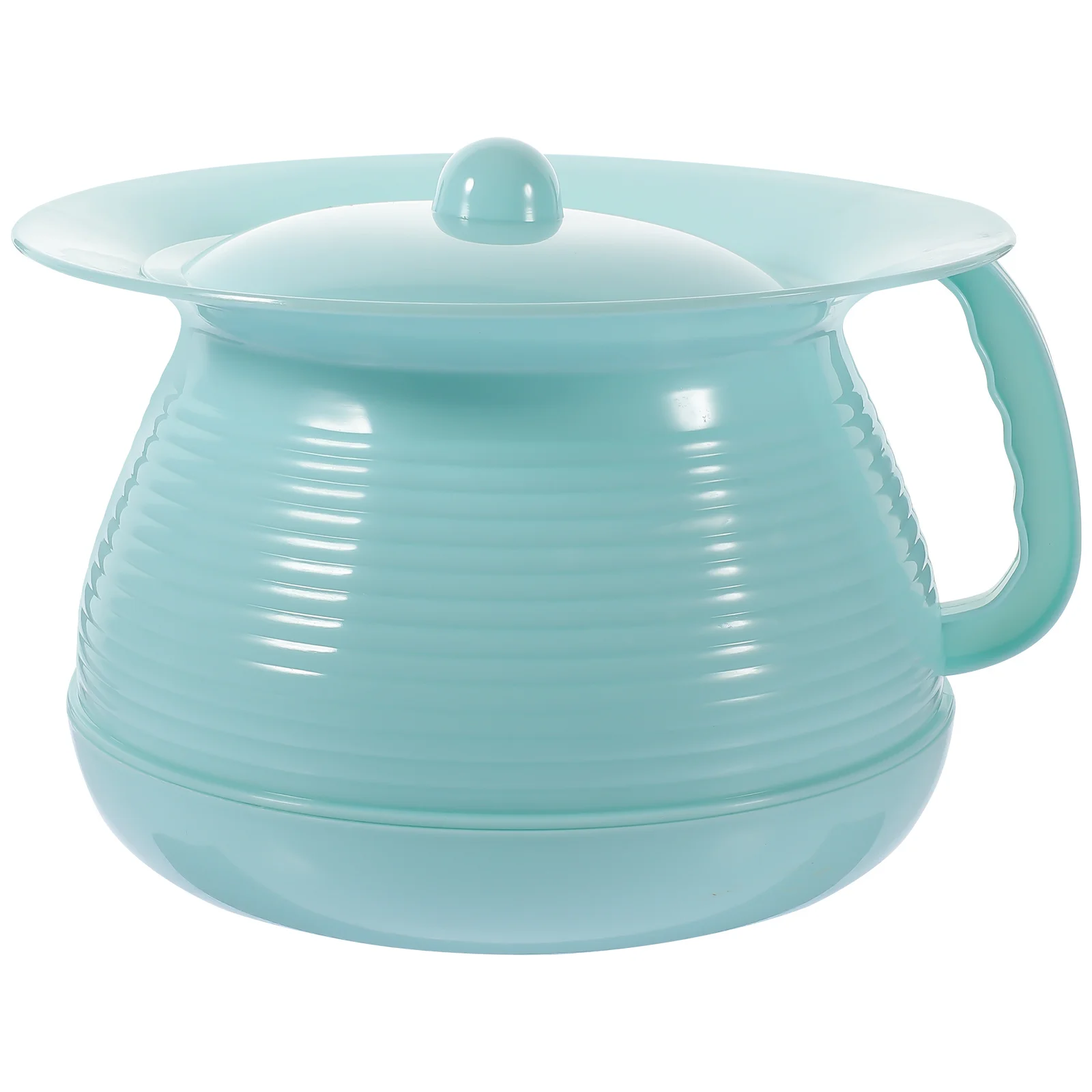 وعاء مبولة بلاستيكي سميك مع غطاء وعاء غرفة المبصقة مبولة ليلية متينة لكبار السن والمعاقين والأطفال الحوامل للاستخدام المنزلي #2