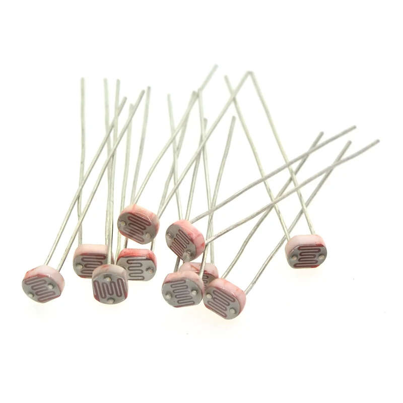 20pcs 5506 5516 5528 5537 5539 5549 Light Dependent Resistor Ldr 5mm Photoresistor Wholesale Retail Photoconductive Resistance