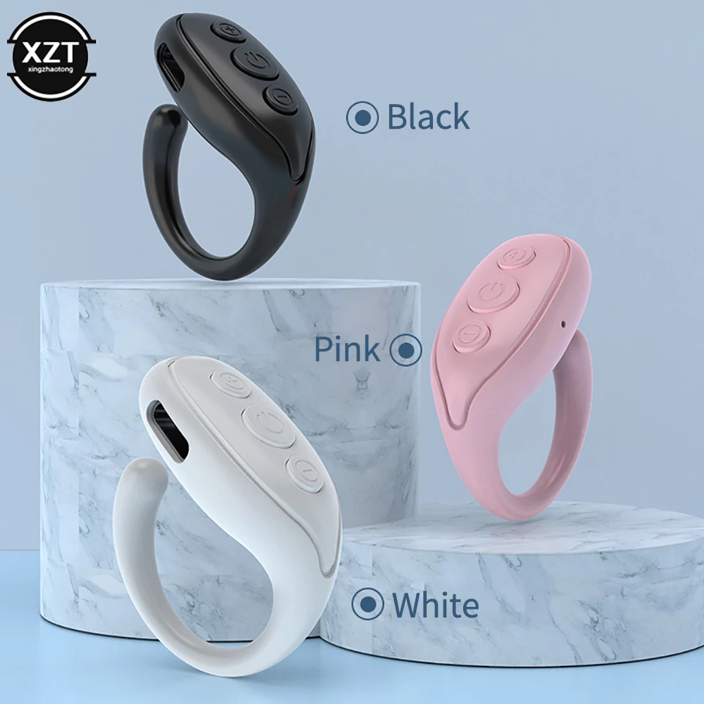 Bluetooth-compatible Fingertip Video Controller Short Video Page Flipping Device Mobile Phone Remote Control Ring Controller