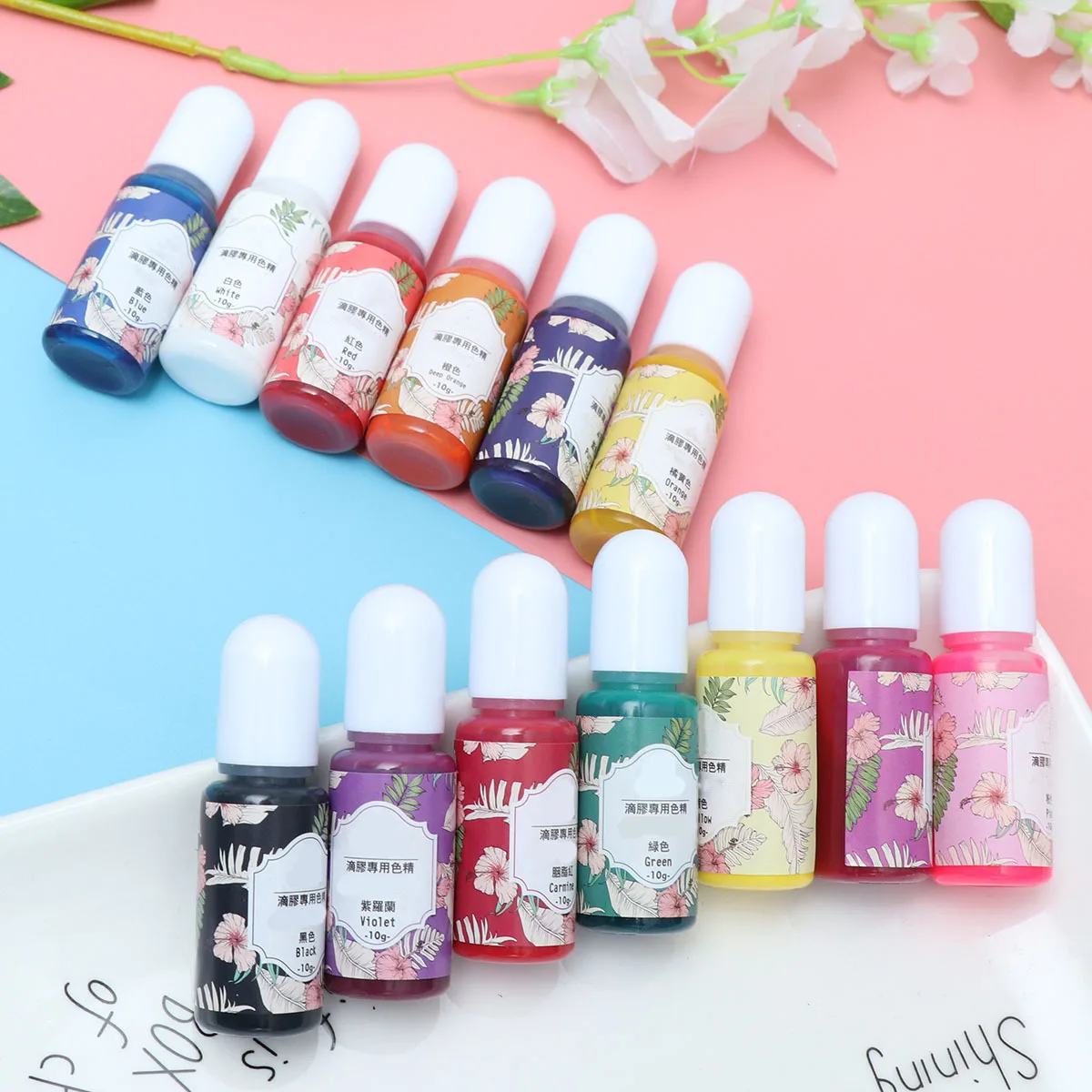 

Crystal Resin Dye Fade-Resistant Epoxy Colorant For Diy Crafts Jewelry Nail Art Decorations Resin Pigment