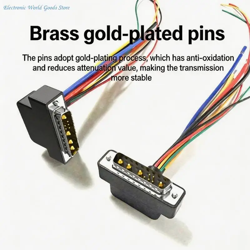A3PD 9W4 Gold Plated Connector Low Resistance Design For High Current