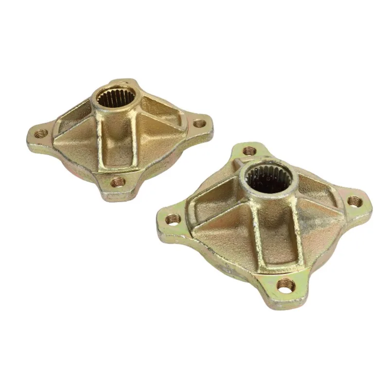 

1 Pair Rear Axle Wheel Hubs – 4 Studs & 24T Spline Design, 25mm Size, Compatible with 125cc/150cc/200cc Go Karts, ATVs & Quads f