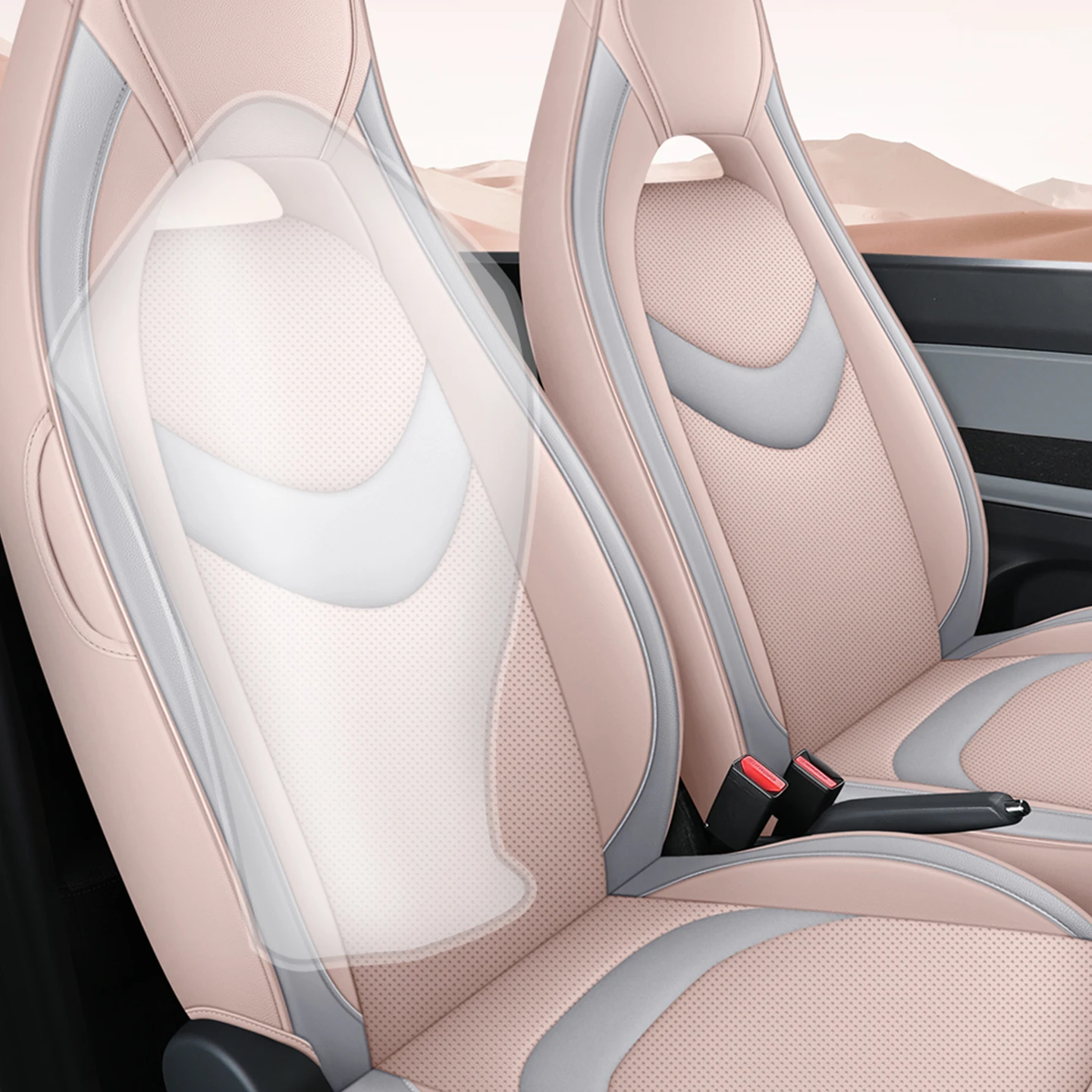 For Jetour Ice Cream EV 4 Seats Car Seat Cover Full Surround PU Leather All Inclusive Auto Seat Protector Interior Accessories