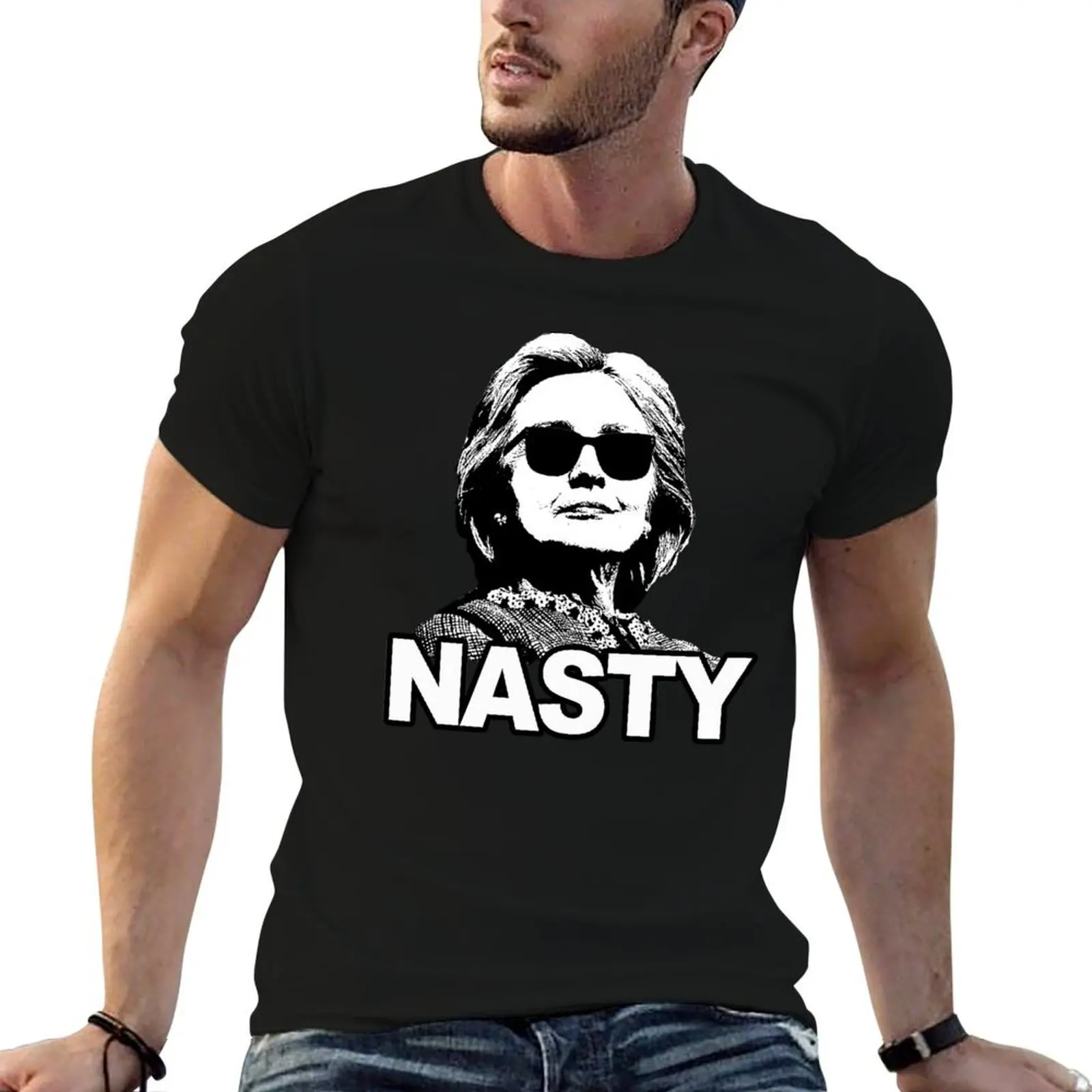

Hillary Clinton Nasty Woman T-Shirt printed t shirts for man g man t shirts for men man t shirt cotton T-shirt