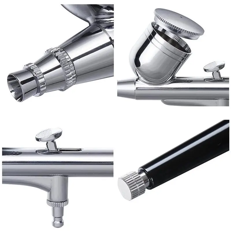 A36T-Gravity Dual-Action Mini Airbrush Paint Sprayer Gun Face Tattoo Makeup Beauty Nail Art Inkjet Car Repair Tool Set Spray